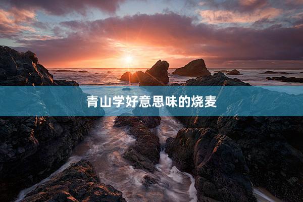 青山学好意思味的烧麦